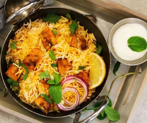 Chicken Tikka Biryani.