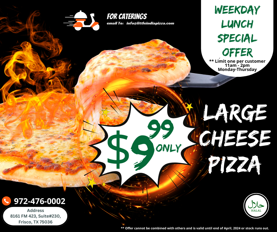 Large Pizza $9.99 Only Offer